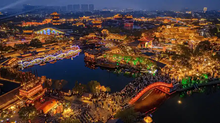 4k古城壁纸-古街 - 壁纸-夜景「哲风壁纸」