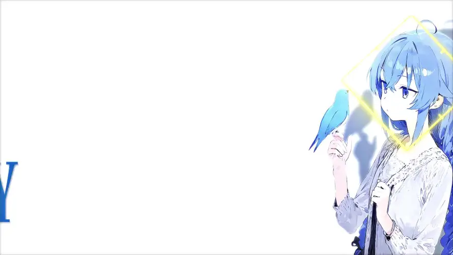 2k光环壁纸-动漫 - 少女-插画「哲风壁纸」