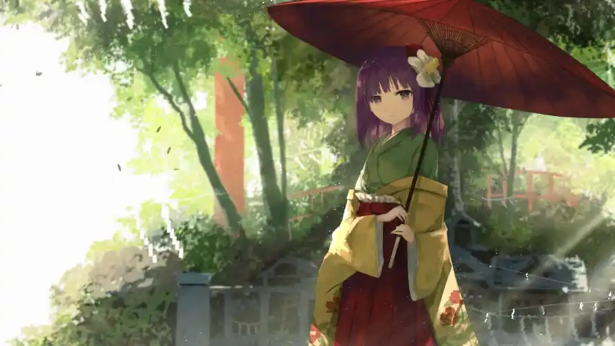 2k和服壁纸-少女 - 日式-树林「哲风壁纸」