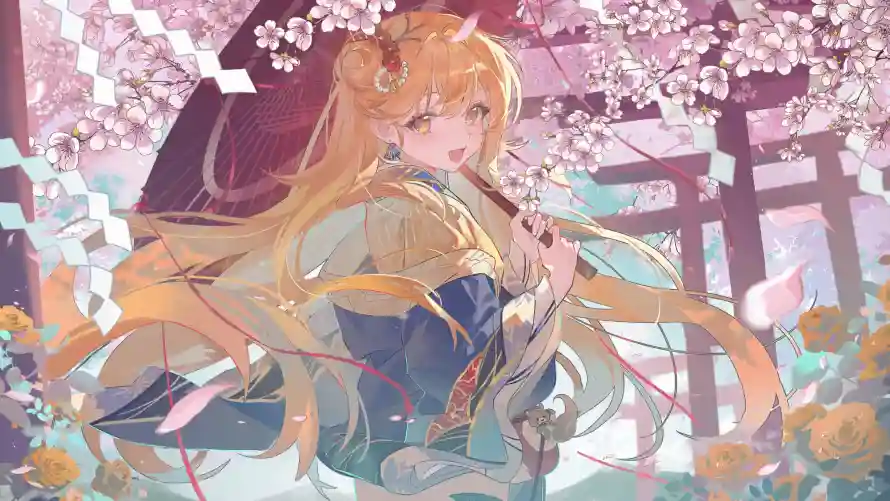 3k和服壁纸-日系 - 春天-樱花「哲风壁纸」