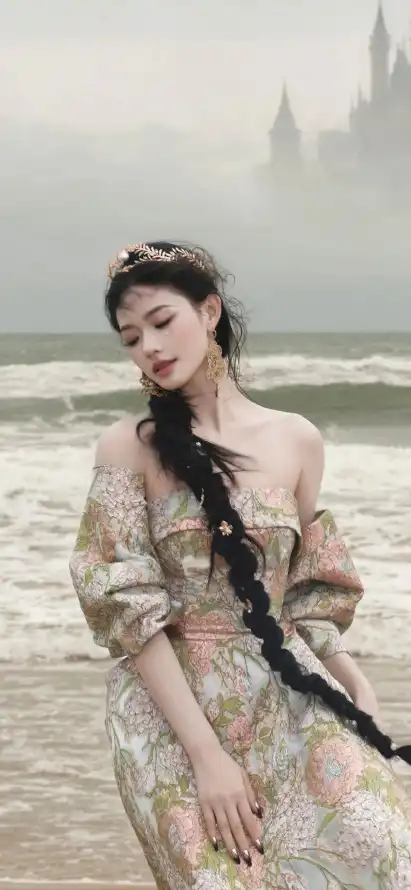 4k写真壁纸 - 发箍 - 城堡 - 少女「哲风壁纸」