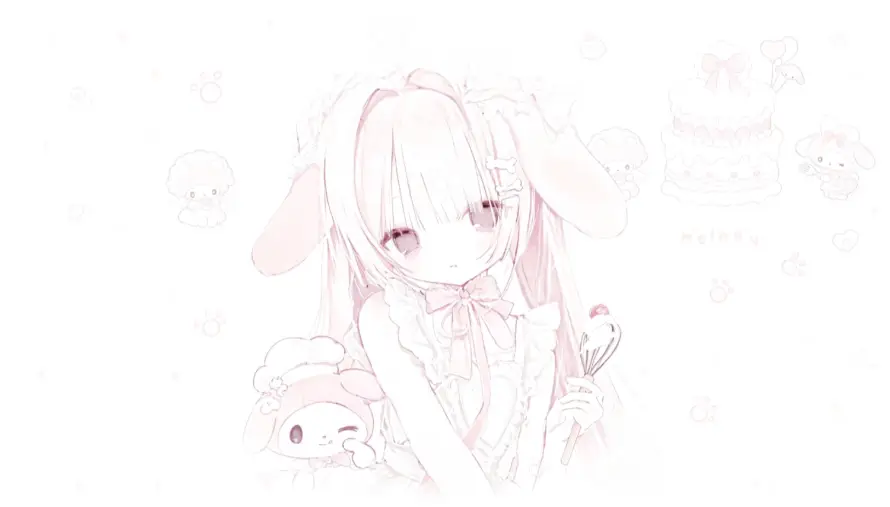 4k兔耳壁纸 - 萌 - 可爱 - 少女「哲风壁纸」