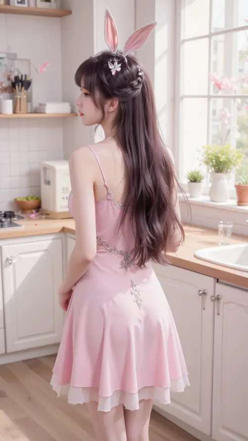 4k兔耳壁纸 - 厨房 - 小舞 - 少女「哲风壁纸」