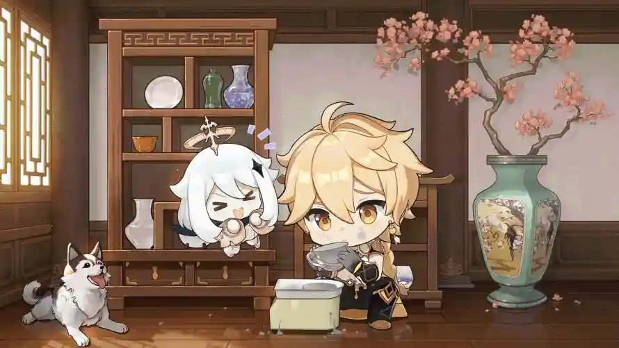 2kQ版壁纸-空 - 原神-宠物「哲风壁纸」