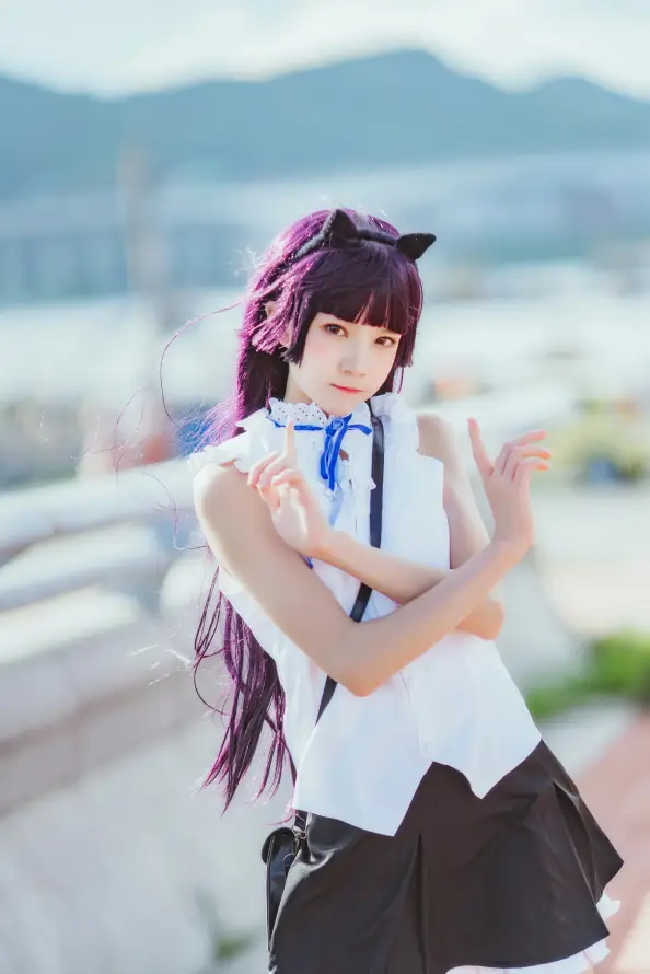 4k少女壁纸 - 户外 - 水景 - 猫耳「哲风壁纸」