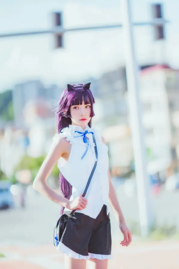 4k人像壁纸 - 少女 - 户外 - 猫耳「哲风壁纸」