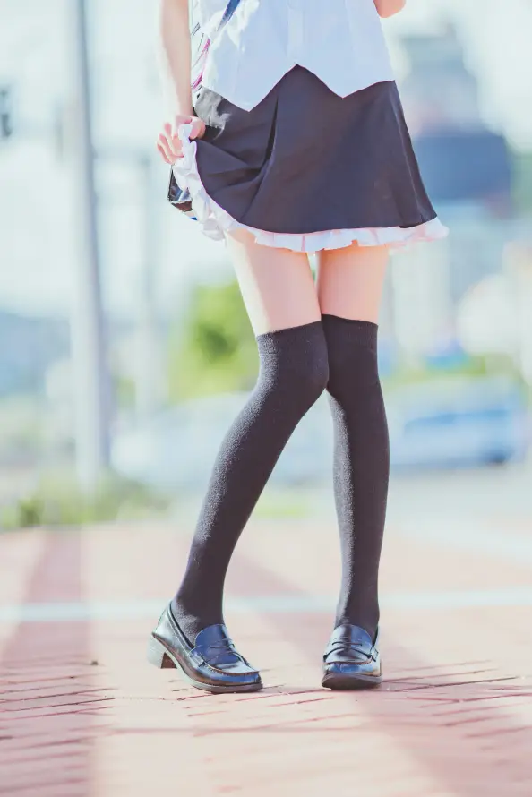 4k少女壁纸 - 户外 - 猫耳 - 短裙「哲风壁纸」