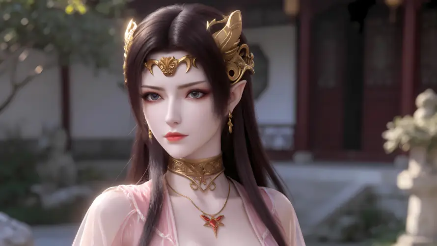 9k3D壁纸-国漫 - 彩鳞-长发「哲风壁纸」