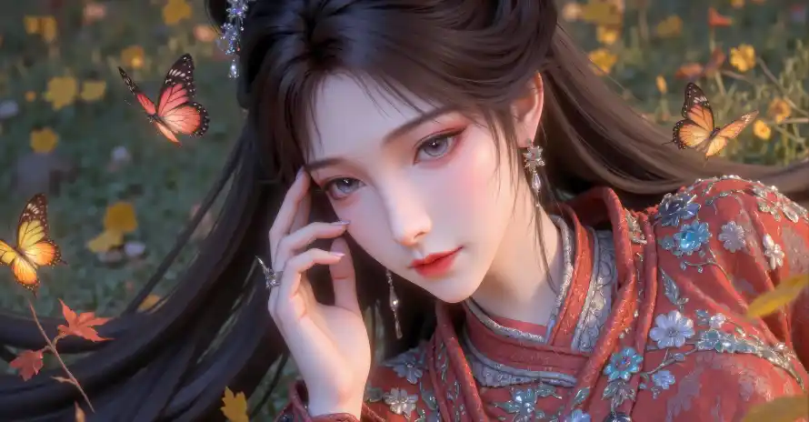 6k古装壁纸-古风 - 国漫-少女「哲风壁纸」