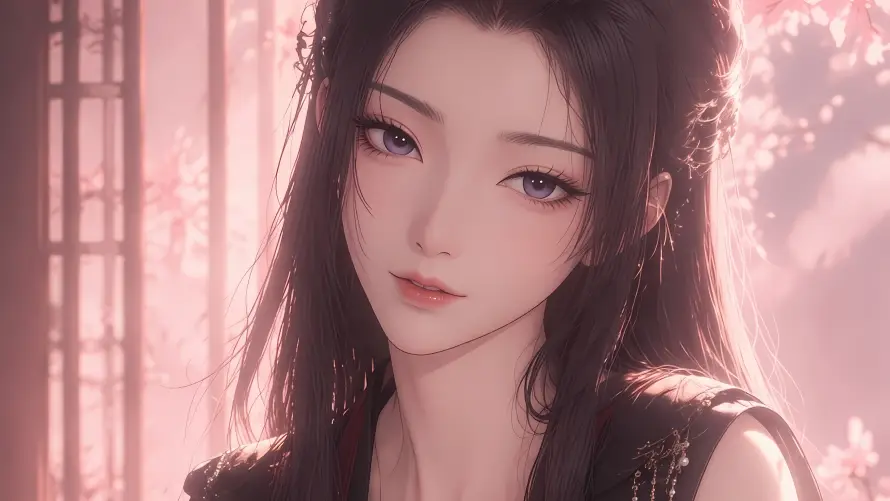 7k元瑶壁纸-古窗 - 古风-少女「哲风壁纸」