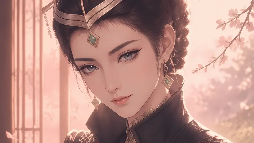 6k发饰壁纸-古装 - 古风-女子「哲风壁纸」