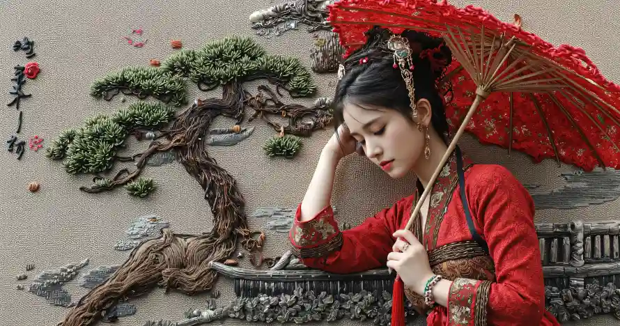 3k古装壁纸-古风 - 壁纸-松树「哲风壁纸」