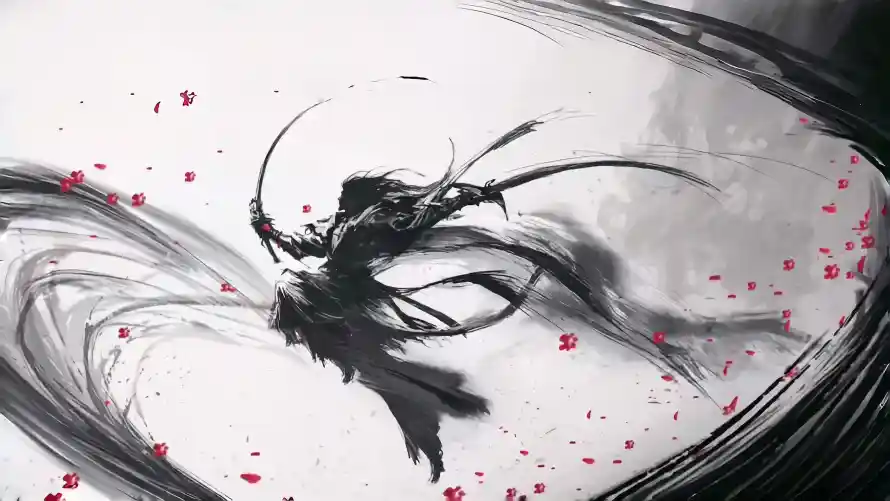 4k侠客壁纸 - 刀剑 - 古风 - 墨痕「哲风壁纸」