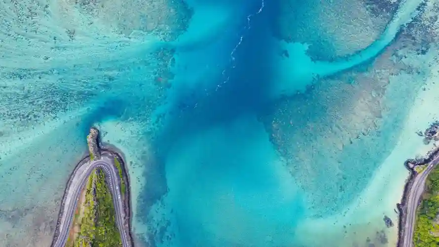 2k小岛壁纸-浅滩 - 海岛-海岸「哲风壁纸」