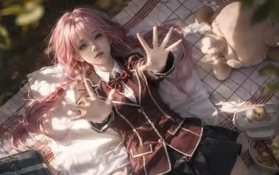 3k写实壁纸-少女 - 户外-校服「哲风壁纸」
