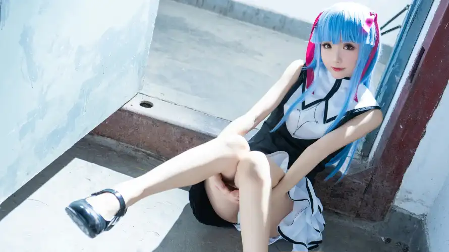 4k凉鞋壁纸-少女 - 户外-楼梯「哲风壁纸」