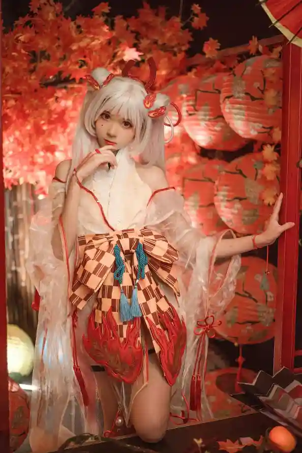 4k古风壁纸 - 和服 - 少女 - 白发「哲风壁纸」