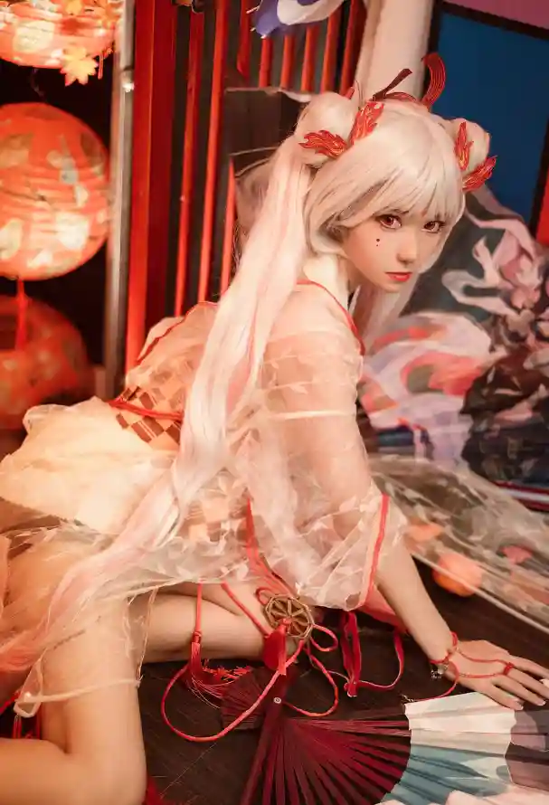 4k古风壁纸 - 和服 - 少女 - 折扇「哲风壁纸」