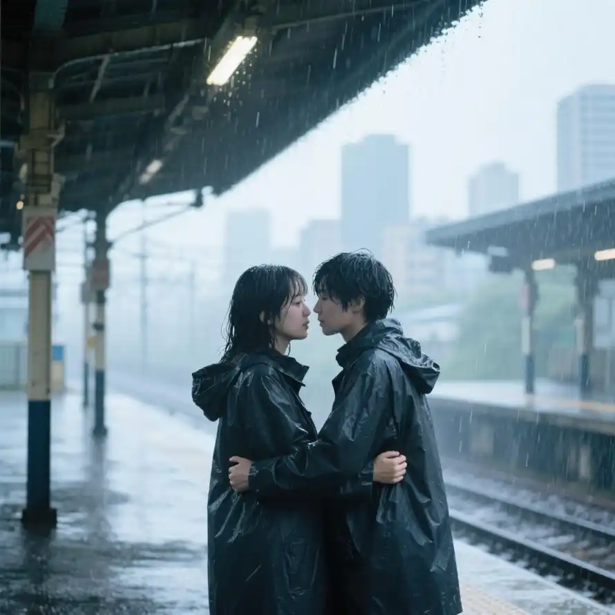 4k城市壁纸 - 雨 - 恋人 - 情侣「哲风壁纸」