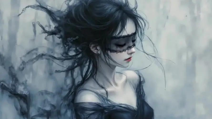 2k女神壁纸-少女 - 插画-清冷「哲风壁纸」