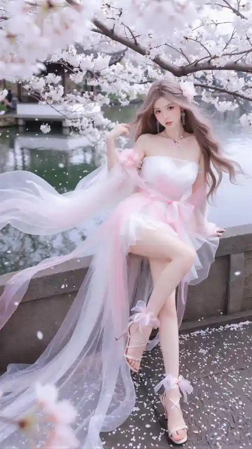 4k壁纸壁纸 - 少女 - 手机 - 春季「哲风壁纸」