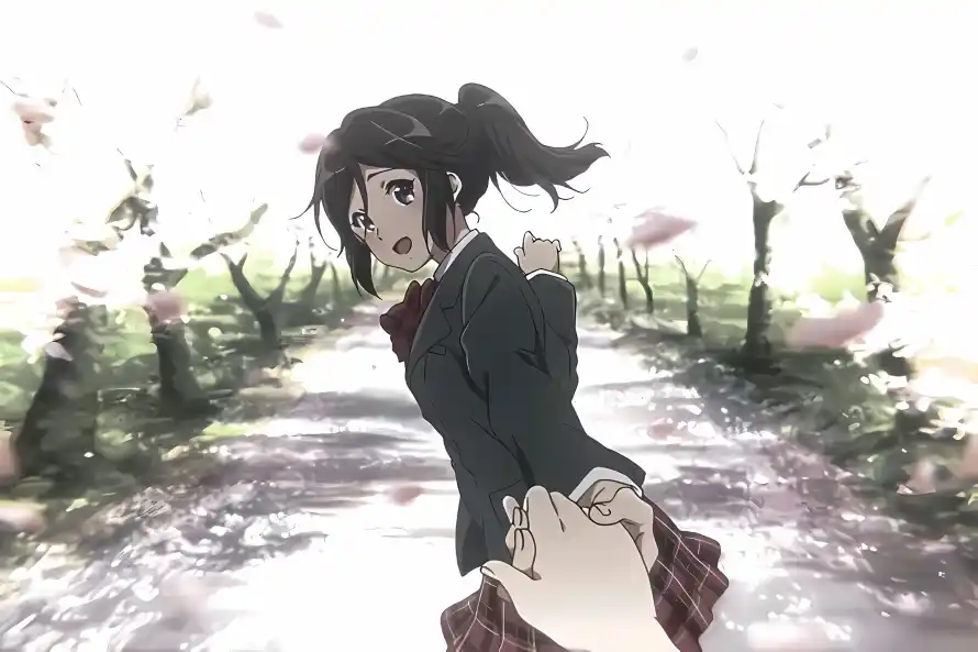 2k学生壁纸-校园 - 校服-牵手「哲风壁纸」
