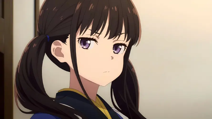 3k制服壁纸-少女 - 紫瞳-黑发「哲风壁纸」
