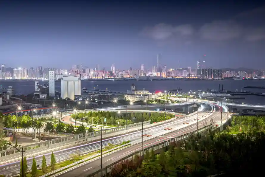 6k公路壁纸-壁纸 - 夜晚-建筑「哲风壁纸」