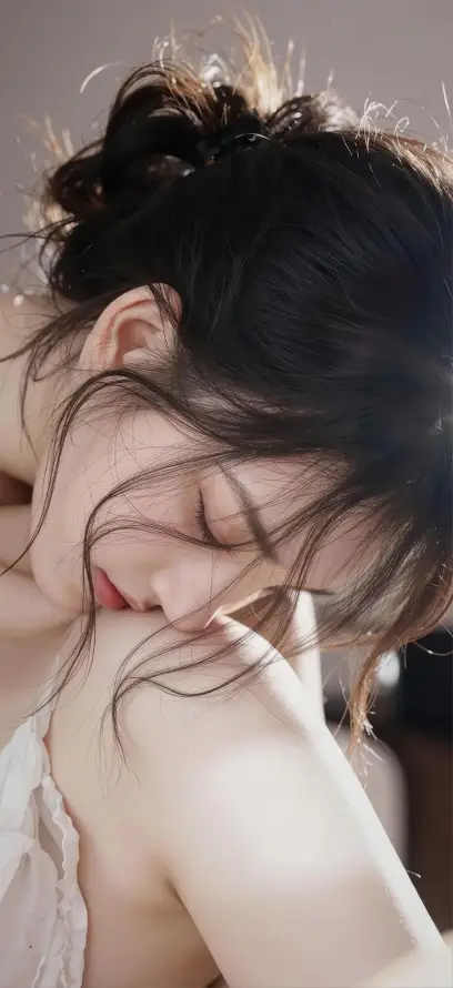 4k侧脸壁纸 - 发丝 - 壁纸 - 女生「哲风壁纸」