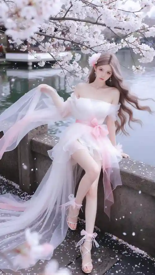 4k壁纸壁纸 - 手机 - 樱花 - 水边「哲风壁纸」