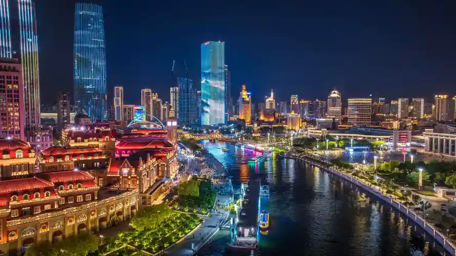 5k城市壁纸-壁纸 - 夜景-天津「哲风壁纸」