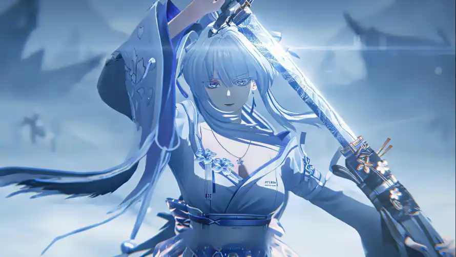4k剑客壁纸-古风 - 少女-持剑「哲风壁纸」