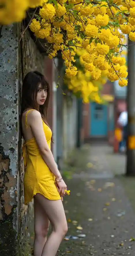 4k壁纸壁纸 - 小巷 - 少女 - 户外「哲风壁纸」