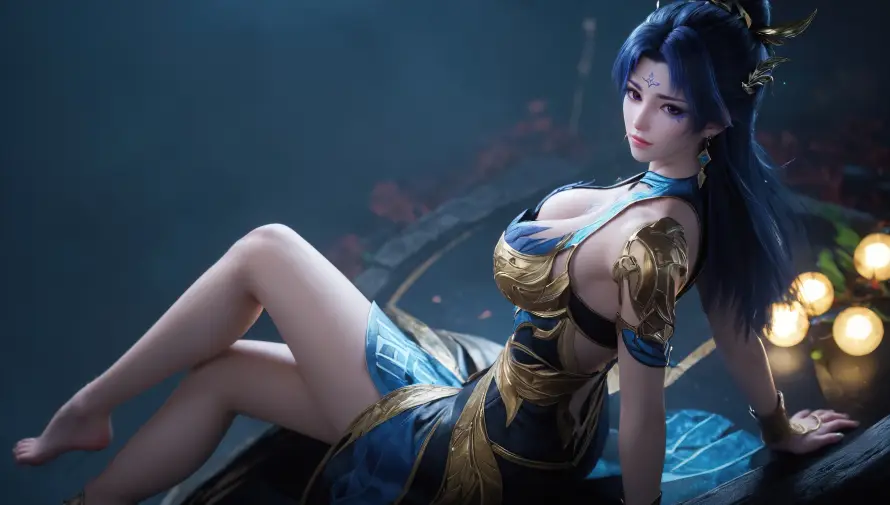 4k3D壁纸-古装 - 国风-坐姿「哲风壁纸」