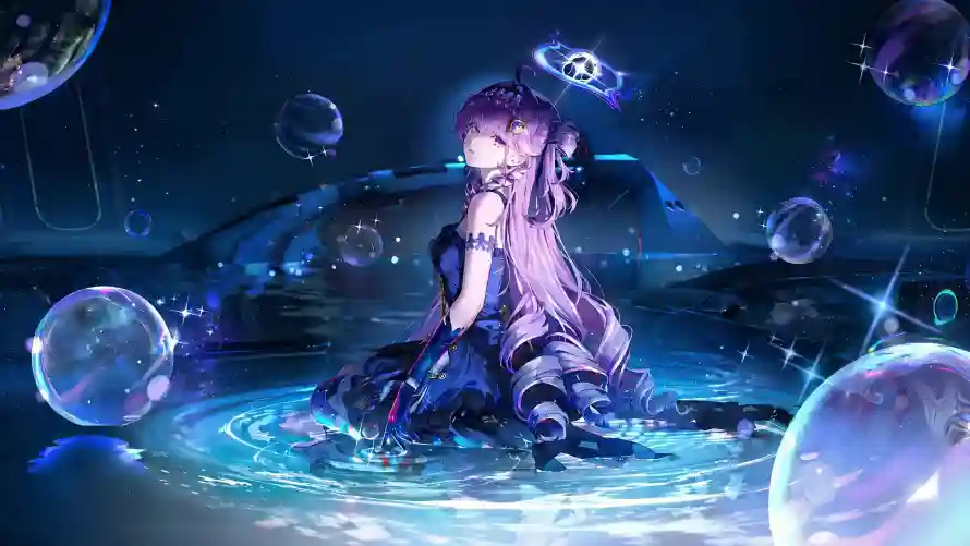 3k星空壁纸-水面 - 泡泡-艾拉「哲风壁纸」