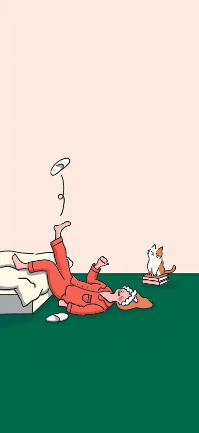 4k卡通壁纸 - 室内 - 小猫 - 拖鞋「哲风壁纸」