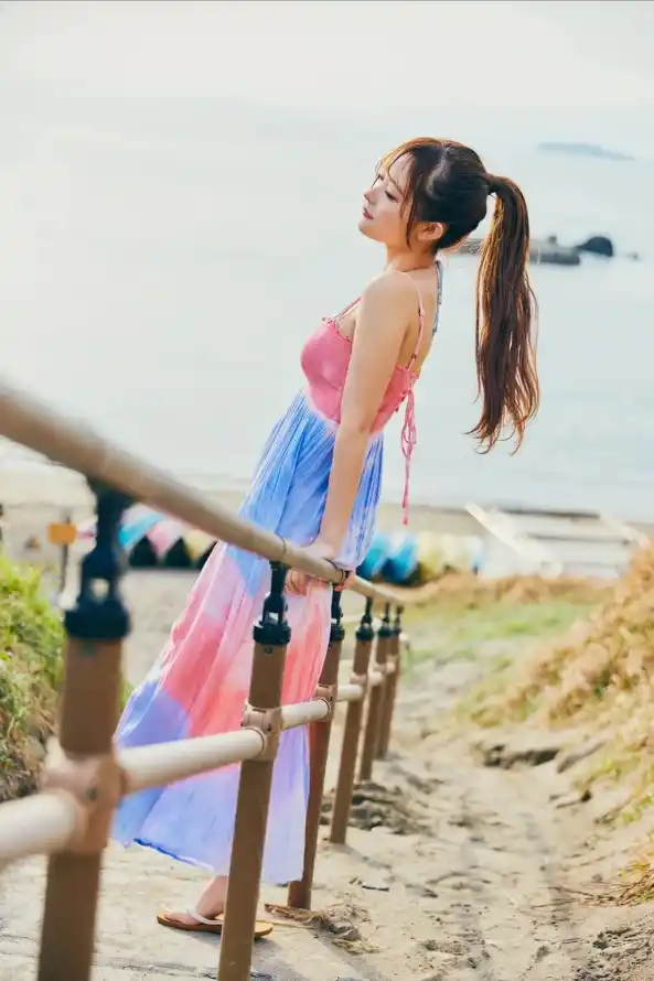 4k晴天壁纸 - 栈道 - 海景 - 海边「哲风壁纸」