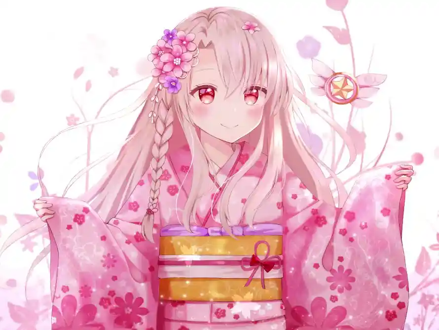 2k和服壁纸-和风 - 少女-红瞳「哲风壁纸」