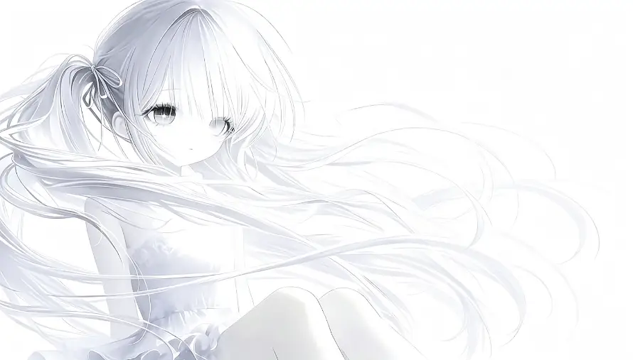2k安静壁纸-宅 - 少女-忧郁「哲风壁纸」