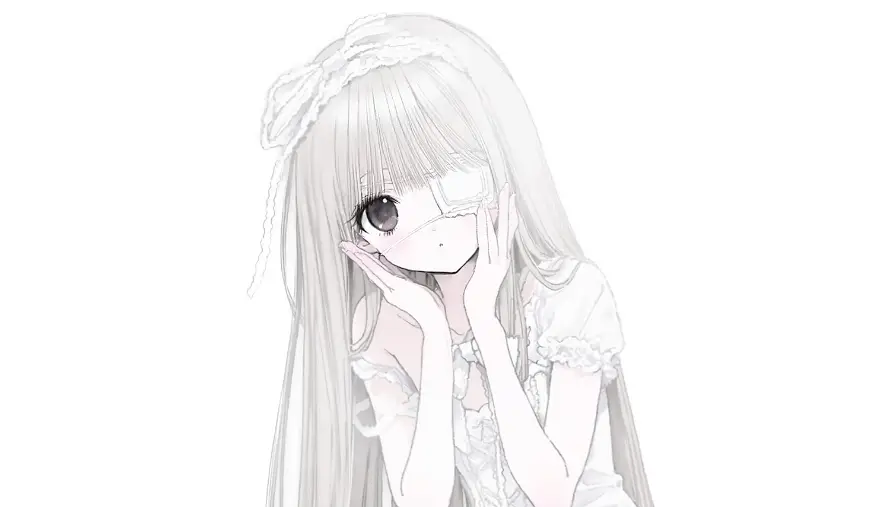 2k少女壁纸-宅 - 萌-托腮「哲风壁纸」