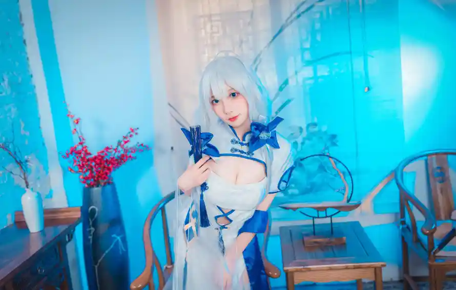 7k光辉壁纸-古风 - 旗袍-美女「哲风壁纸」