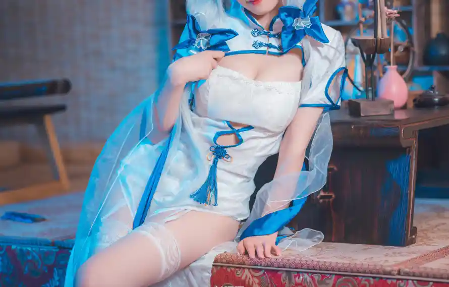 7k光辉壁纸-旗袍 - 白丝-美女「哲风壁纸」