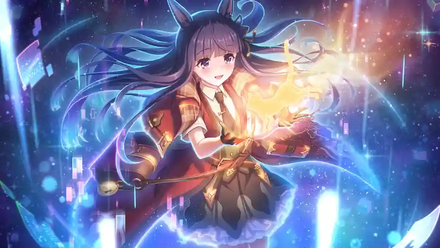 4k兽耳壁纸-少女 - 星空-紫发「哲风壁纸」