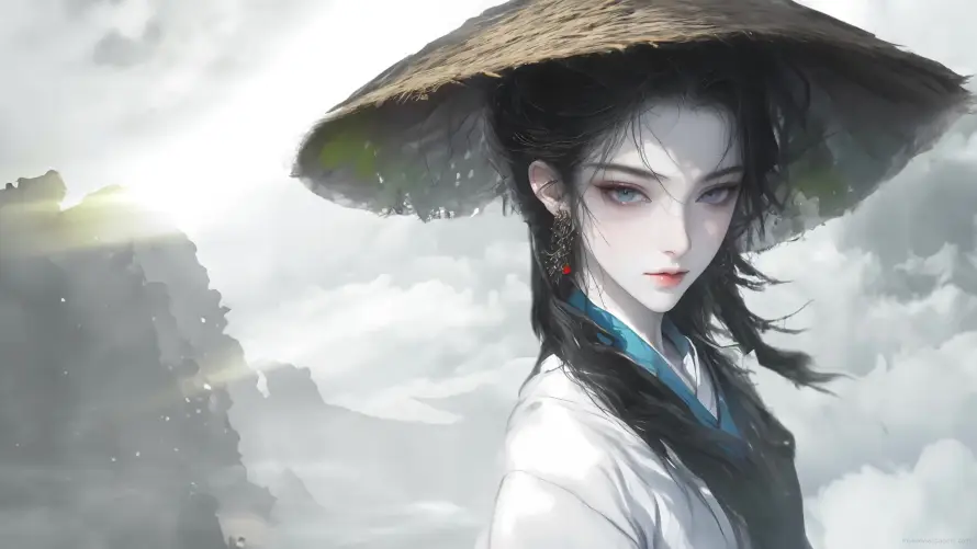 4k云雾壁纸-仙侠 - 国风-女侠「哲风壁纸」