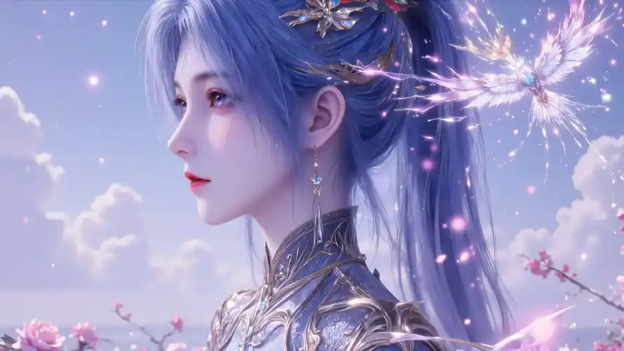6k3D壁纸-云彩 - 侧脸-天空「哲风壁纸」