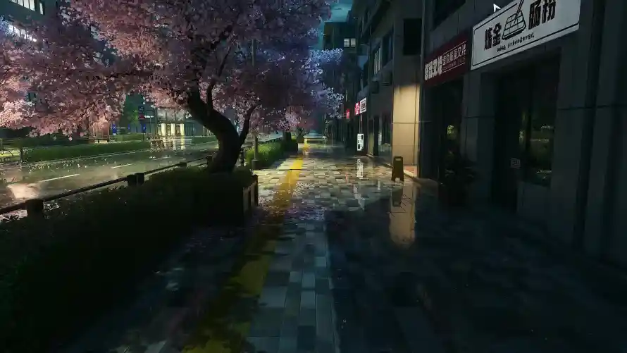 3k反光壁纸-城市 - 夜晚-建筑「哲风壁纸」