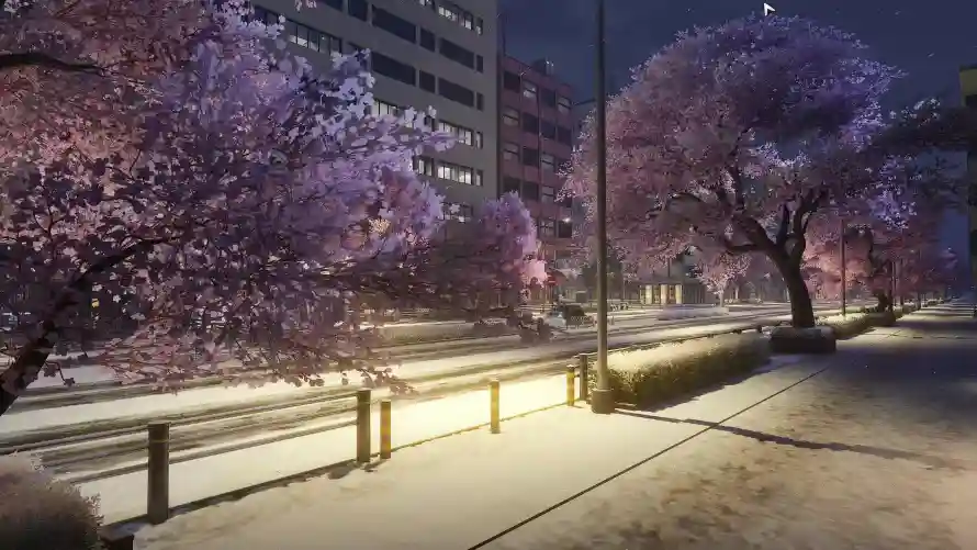 3k冬日壁纸-夜晚 - 夜景-建筑「哲风壁纸」