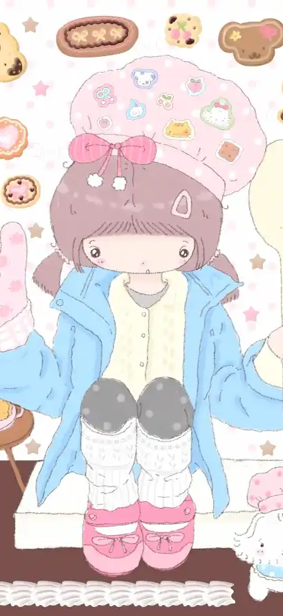 4k卡通壁纸 - 可爱 - 少女 - 曲奇「哲风壁纸」