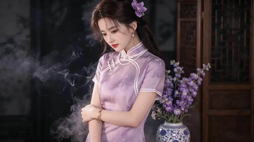 3k中式壁纸-古典 - 国风-旗袍「哲风壁纸」