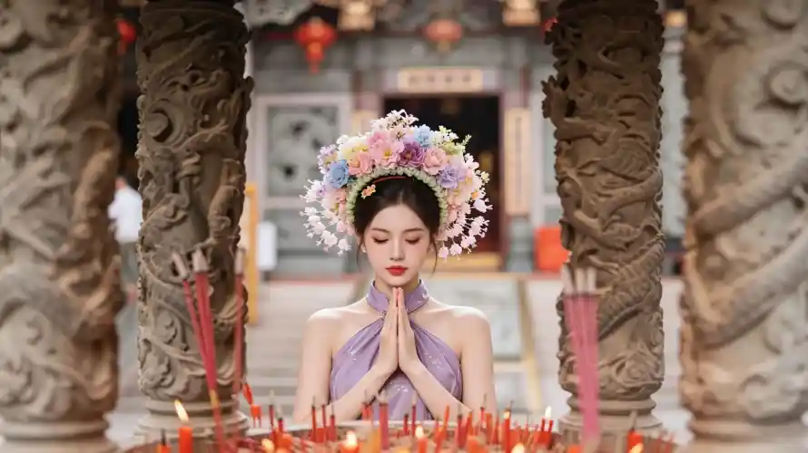 3k国风壁纸-寺庙 - 旗袍-泉州「哲风壁纸」